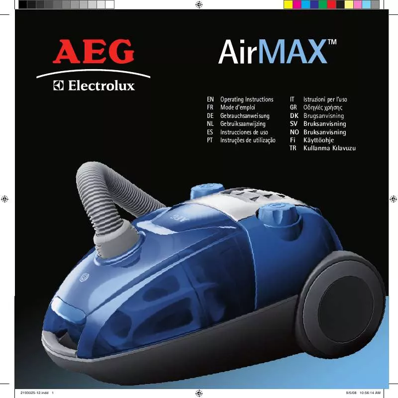 Mode d'emploi AEG-ELECTROLUX AAM6216