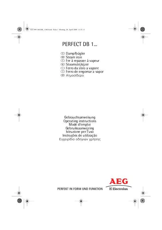 Mode d'emploi AEG-ELECTROLUX DB1150