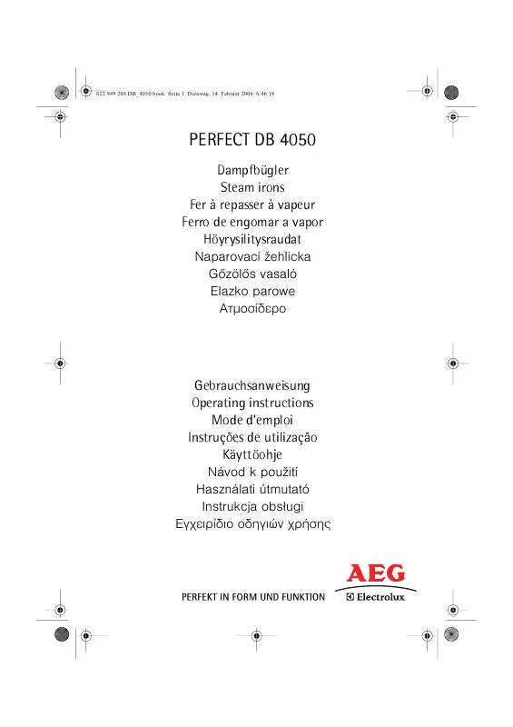 Mode d'emploi AEG-ELECTROLUX DB4050