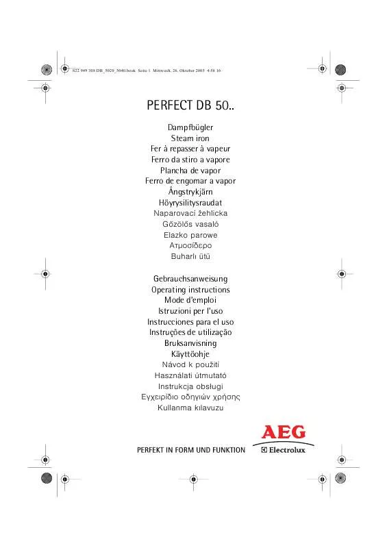 Mode d'emploi AEG-ELECTROLUX DB5020