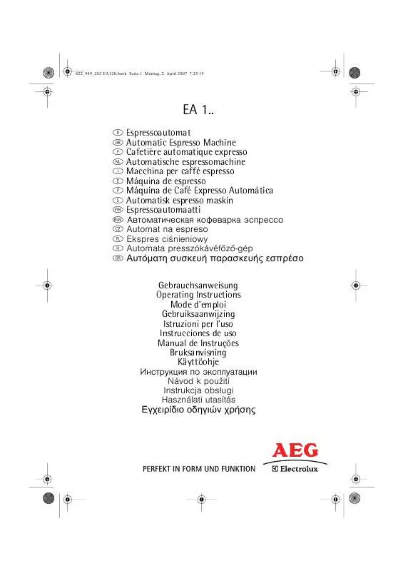 Mode d'emploi AEG-ELECTROLUX EA130CH