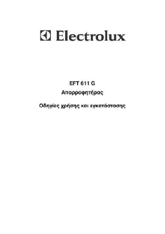Mode d'emploi AEG-ELECTROLUX EFT611G