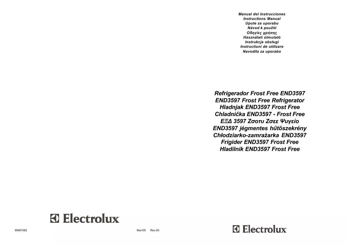 Mode d'emploi AEG-ELECTROLUX END3597