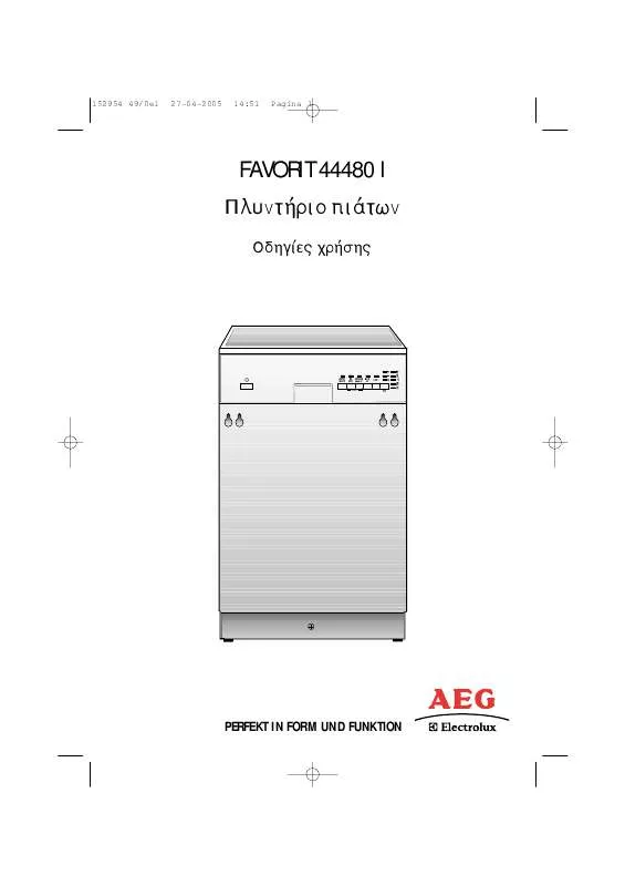 Mode d'emploi AEG-ELECTROLUX F44480I-M