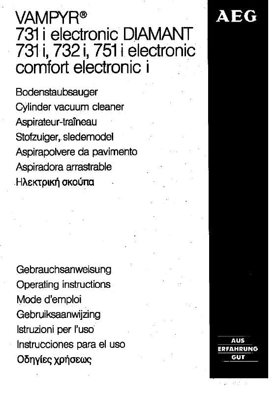 Mode d'emploi AEG-ELECTROLUX VAMPYR731IDIAMANT