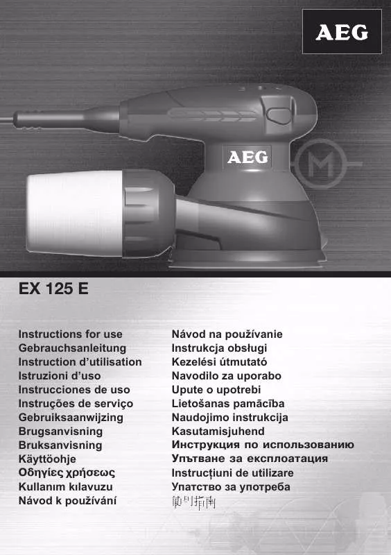 Mode d'emploi AEG EX 125 E