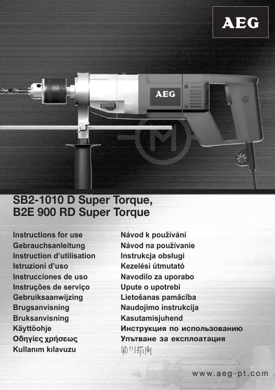 Mode d'emploi AEG SB2-1010 D SUPER TORQUE