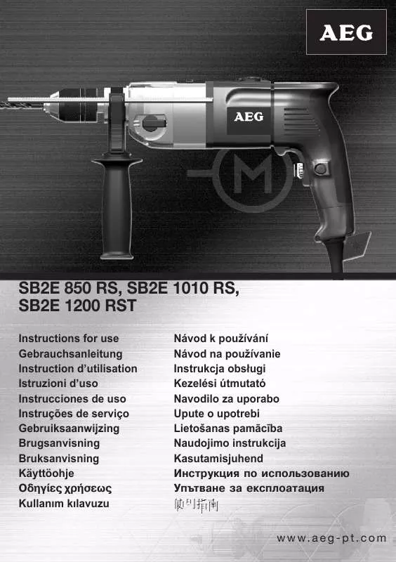 Mode d'emploi AEG SB2E 1200 RST