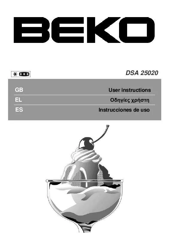 Mode d'emploi BEKO DSA25020