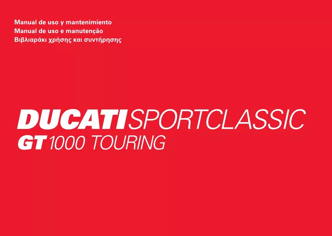 Mode d'emploi DUCATI GT 1000 TOURING