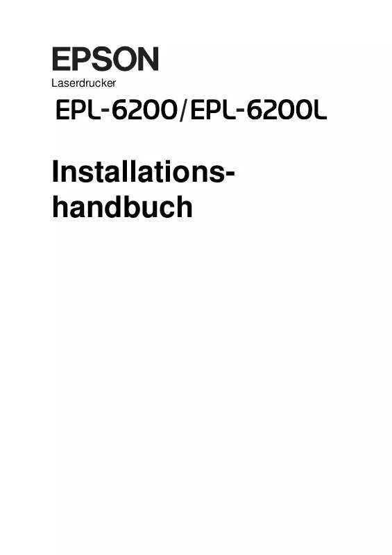 Mode d'emploi EPSON EPL-6100