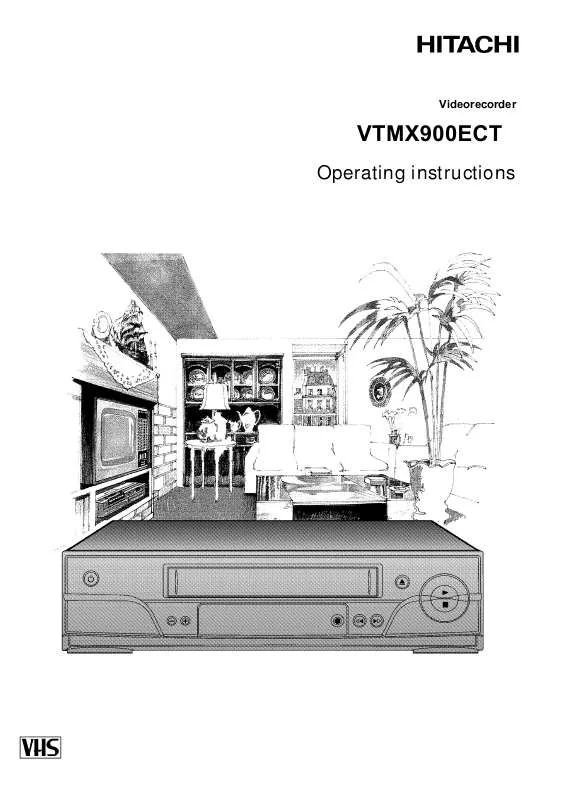 Mode d'emploi HITACHI VTMX900ECT
