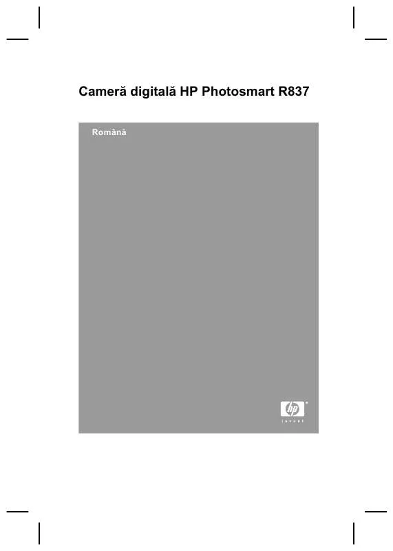 Mode d'emploi HP PHOTOSMART R837