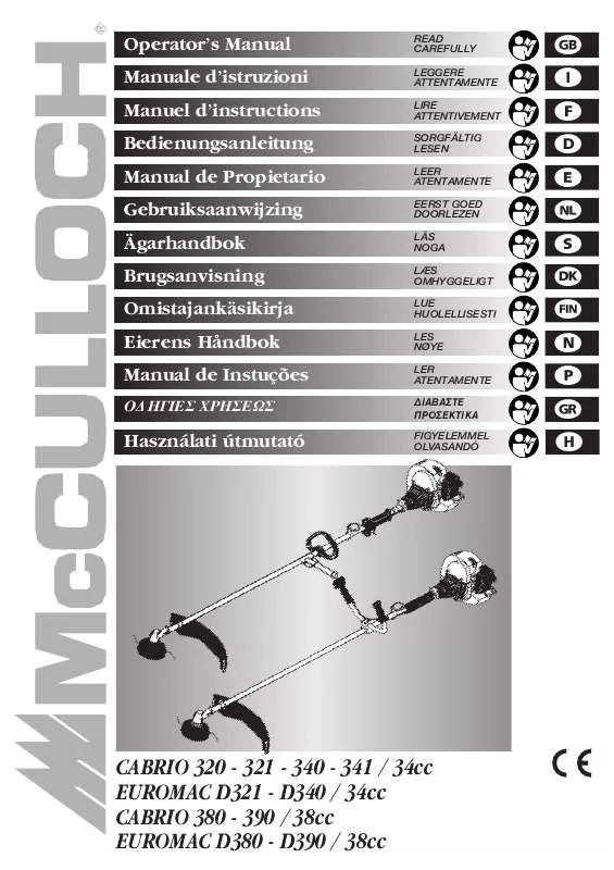 Mode d'emploi MCCULLOCH EUROMAC 390-38CC