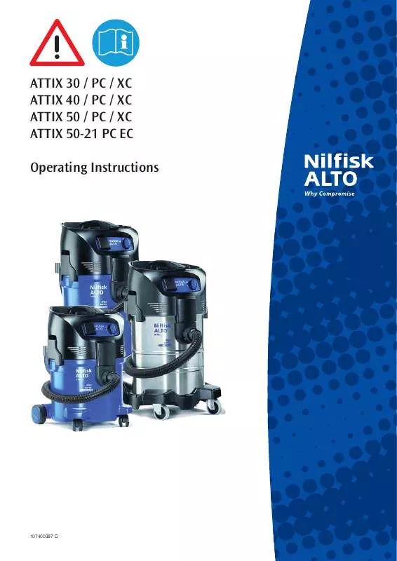 Mode d'emploi NILFISK ATTIX 50-21 PC EC