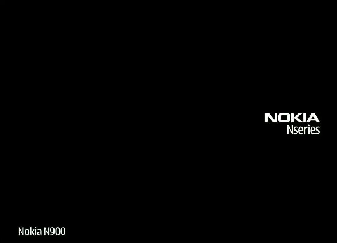 Mode d'emploi NOKIA N900