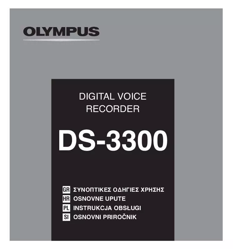 Mode d'emploi OLYMPUS DS-3300