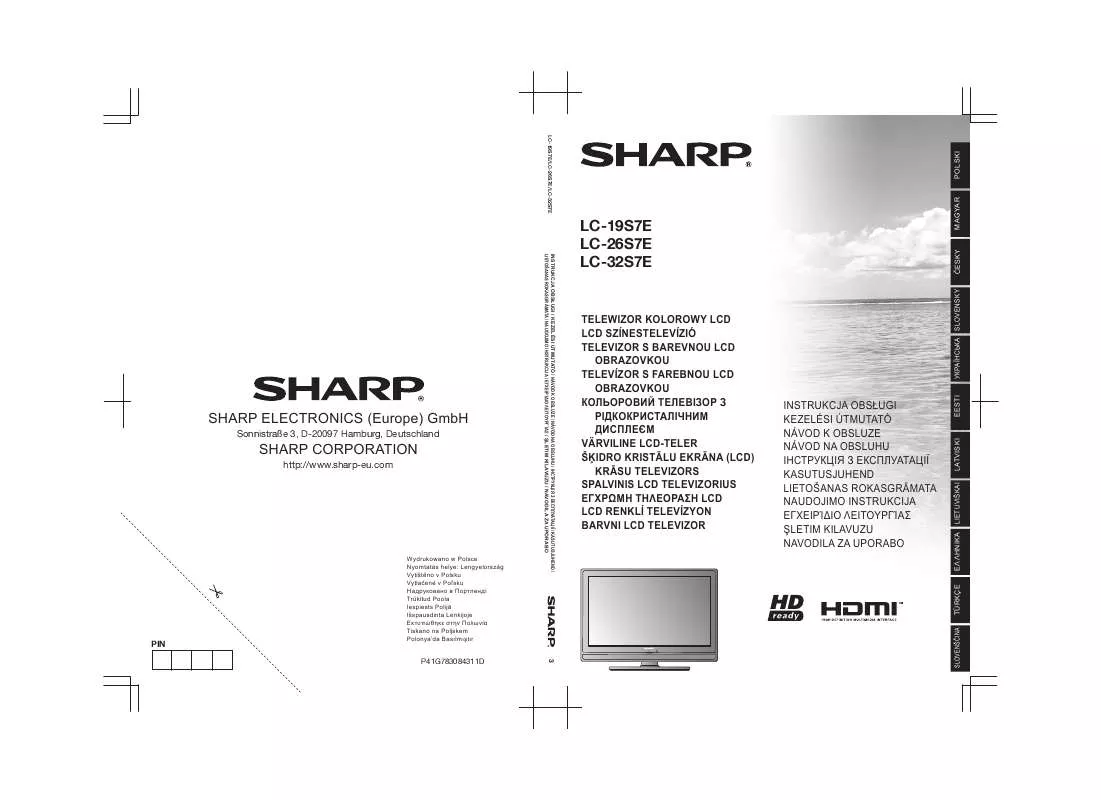 Mode d'emploi SHARP LC-19