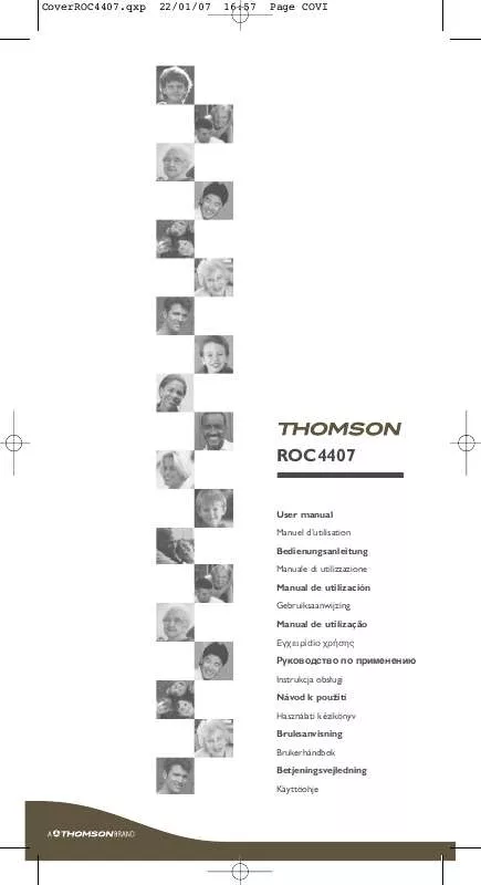 Mode d'emploi THOMSON ROC 4407