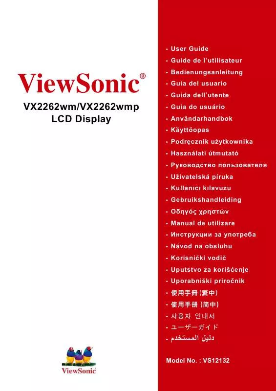 Mode d'emploi VIEWSONIC VX2262WM
