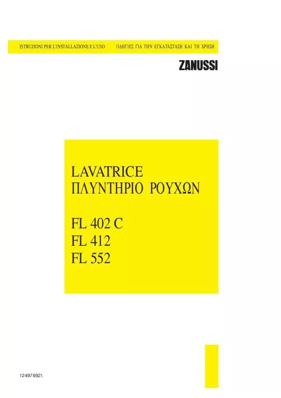 Mode d'emploi ZANUSSI FL402C