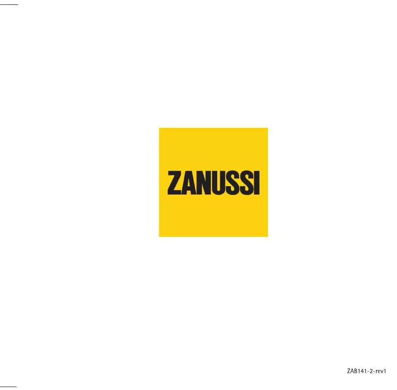 Mode d'emploi ZANUSSI ZAB1411