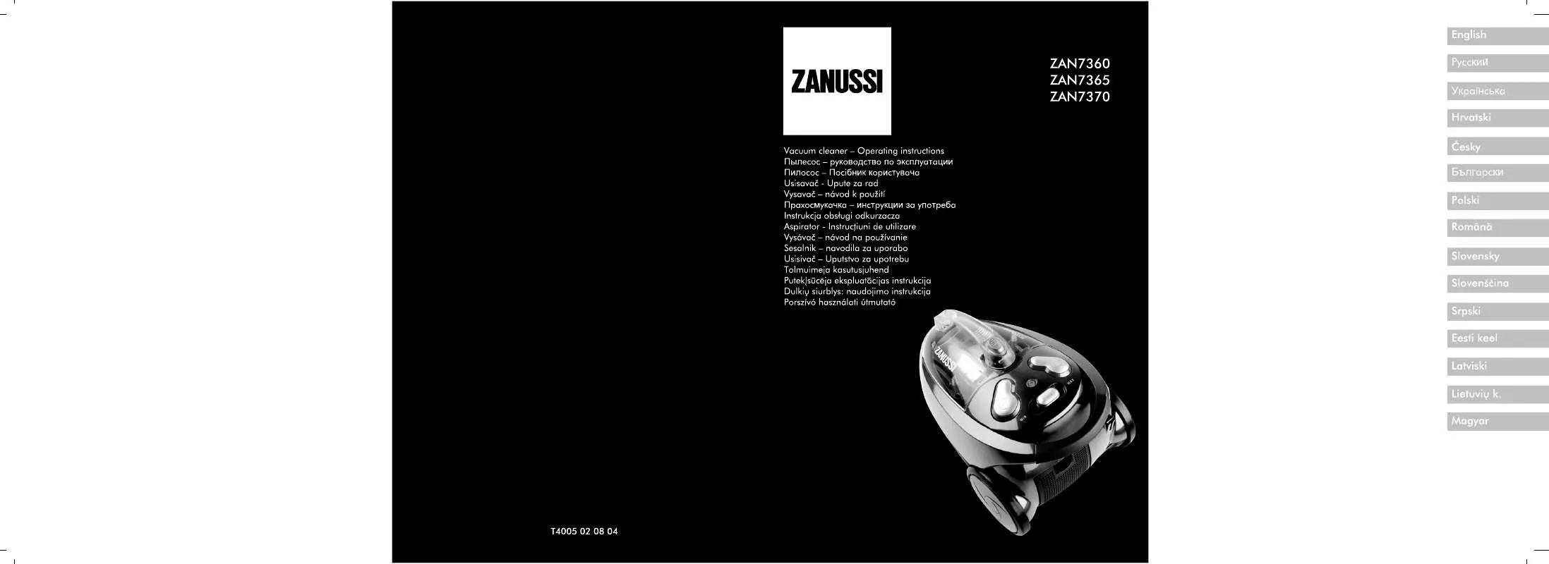 Mode d'emploi ZANUSSI ZAN7370