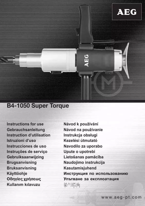 Mode d'emploi AEG B4-1050 SUPER TORQUE