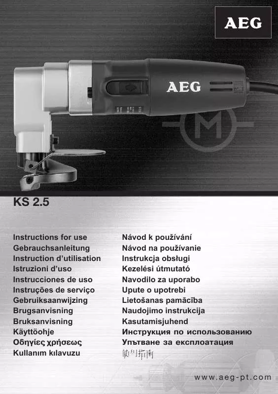 Mode d'emploi AEG KS 2.5