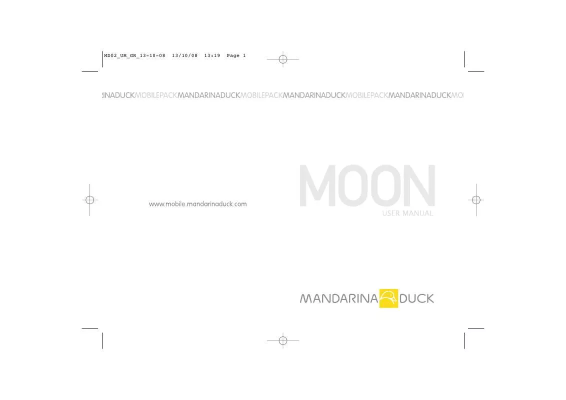 Mode d'emploi ALCATEL MANDARINA DUCK MOON