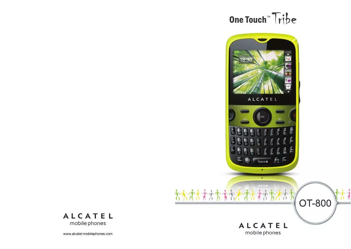 Mode d'emploi ALCATEL OT-800A