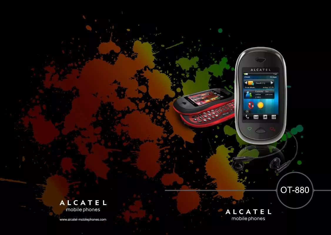 Mode d'emploi ALCATEL OT-880 CARBON