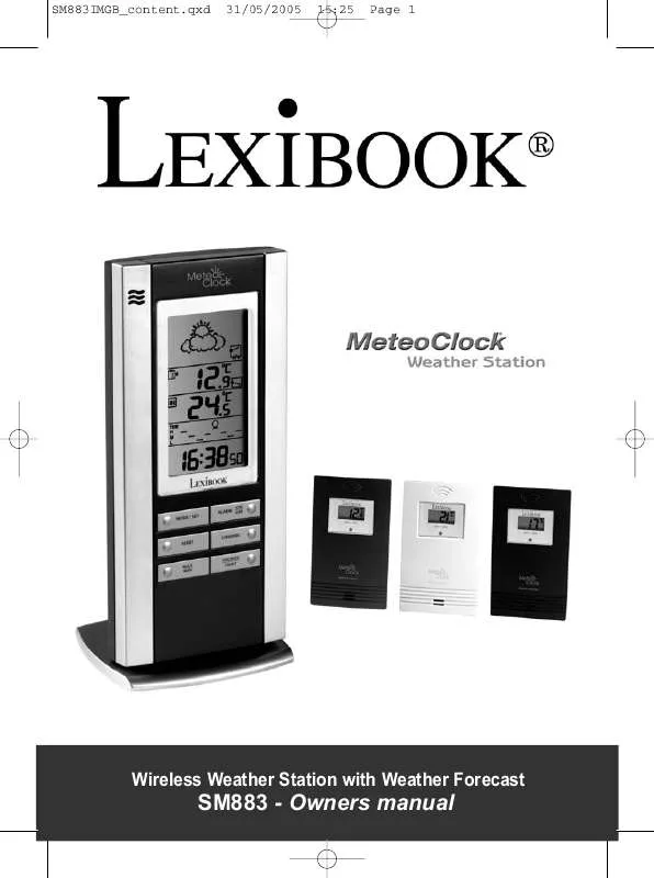 Mode d'emploi LEXIBOOK SM883