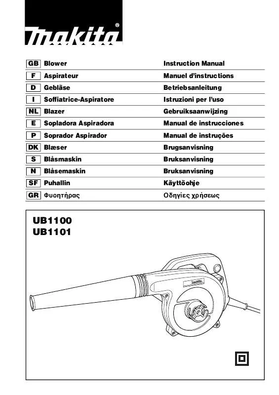 Mode d'emploi MAKITA UB1100