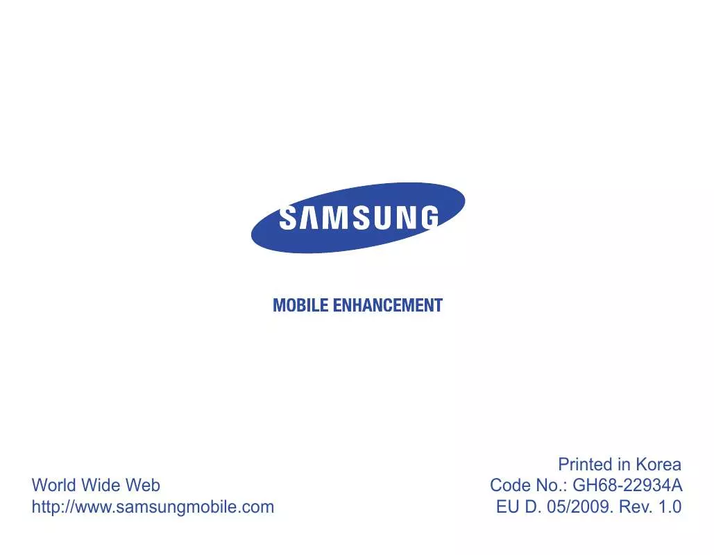 Mode d'emploi SAMSUNG WEP475