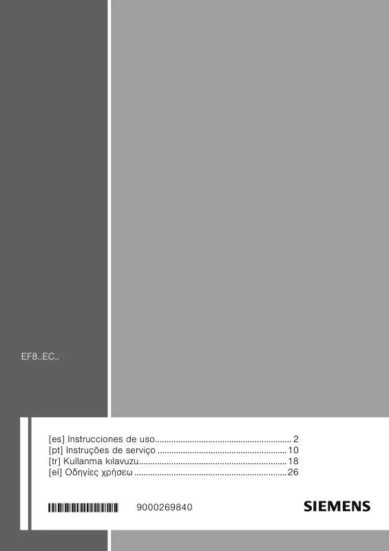 Mode d'emploi SIEMENS EF845EC11